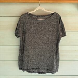 Eileen Fisher Gray Organic Cotton/Hemp Blend T-Shirt